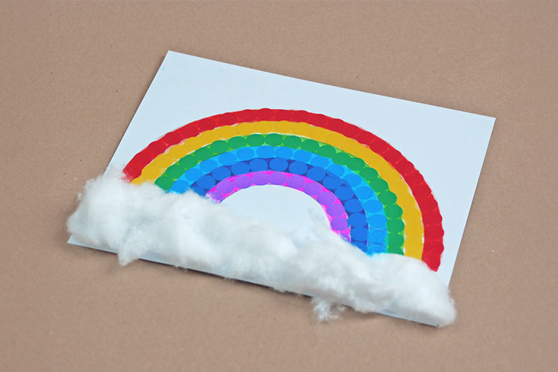 arcoíris de papel