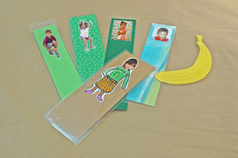 puntos de libro con la foto de tu hijo/a